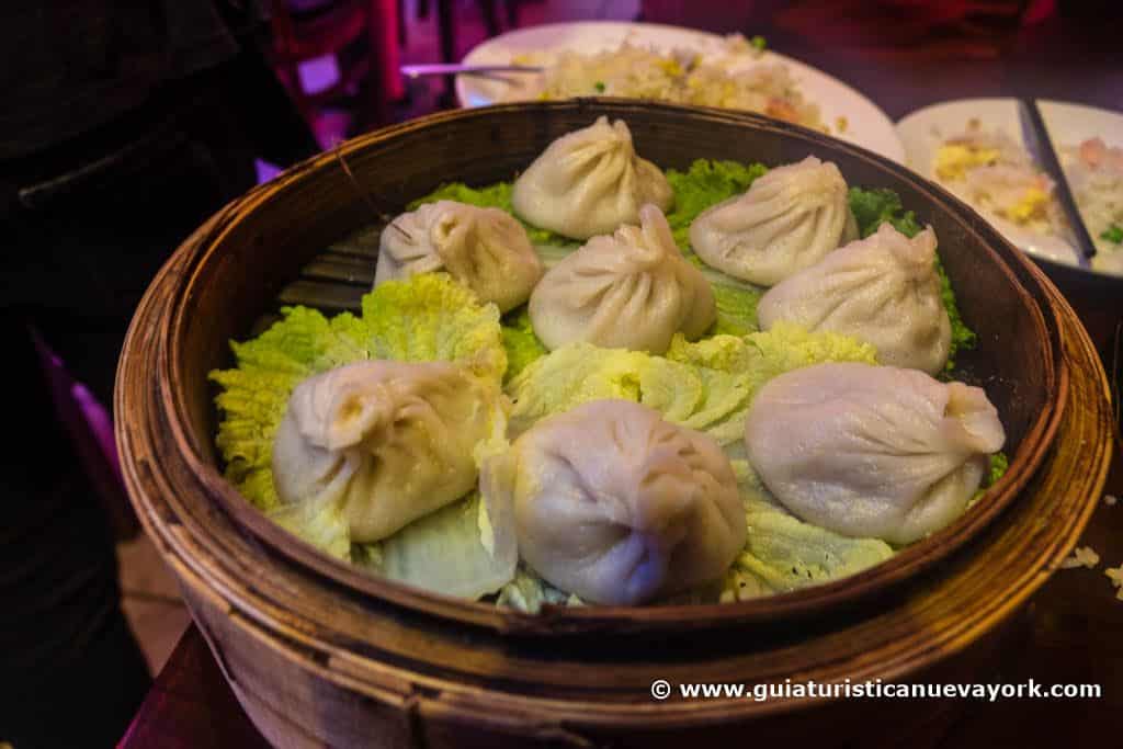 Los famosos dumplings de Supreme Restaurant Los famosos dumplings de Supreme Restaurant
