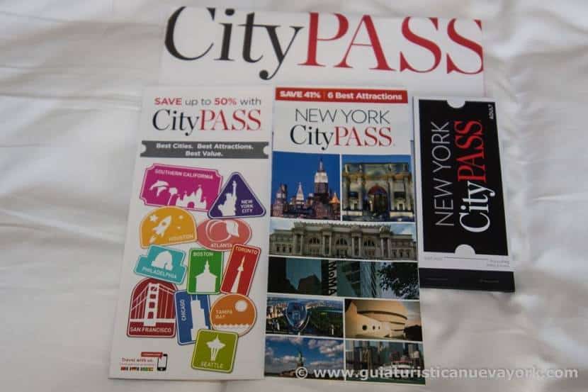 Contenido del sobre de New York CityPass