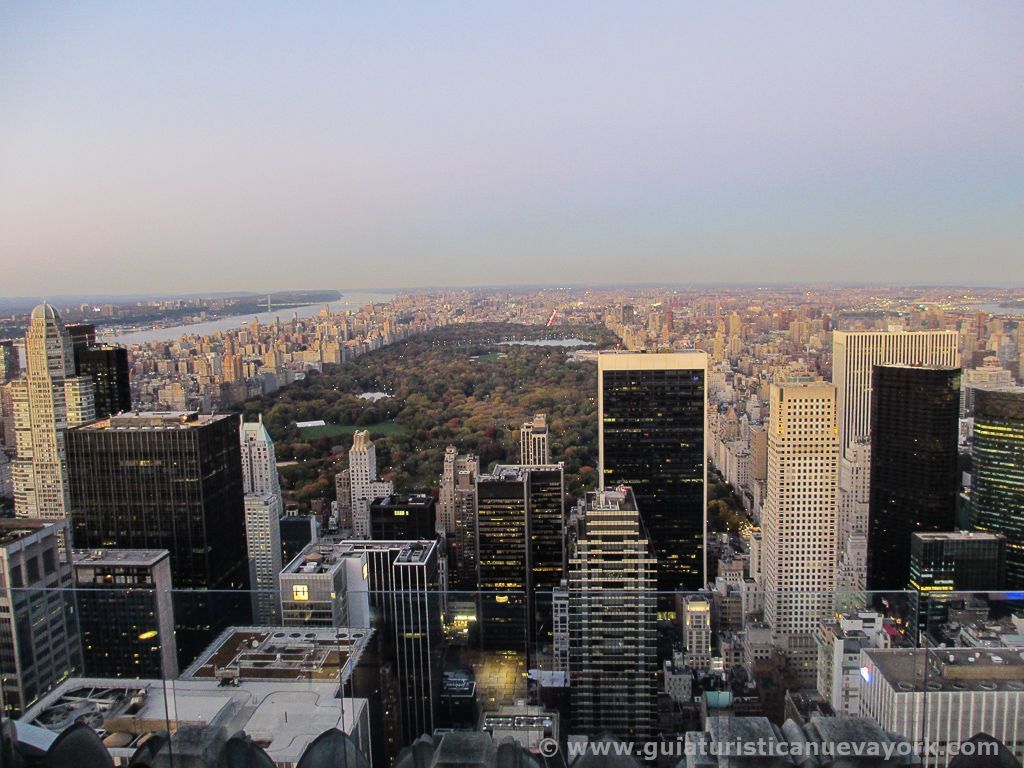 Central park desde Top of the Rock, incluido en la Attractions Week
