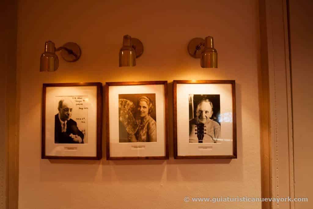 Autógrafos de los artistas que actuaron en el Carnegie Hall