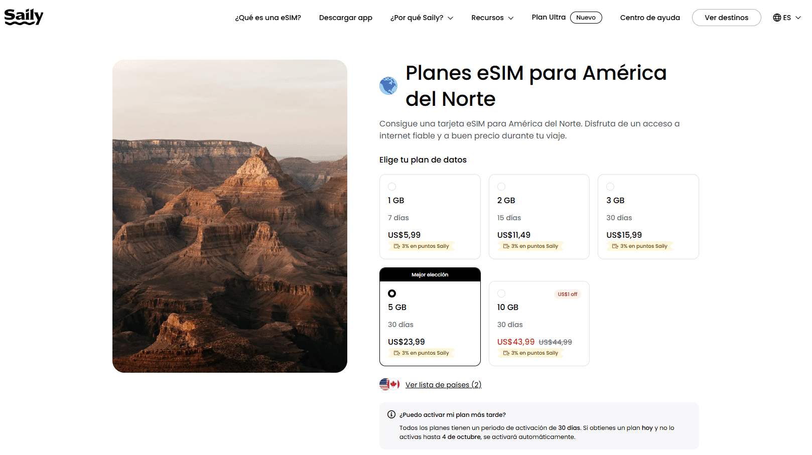 Web de Saily