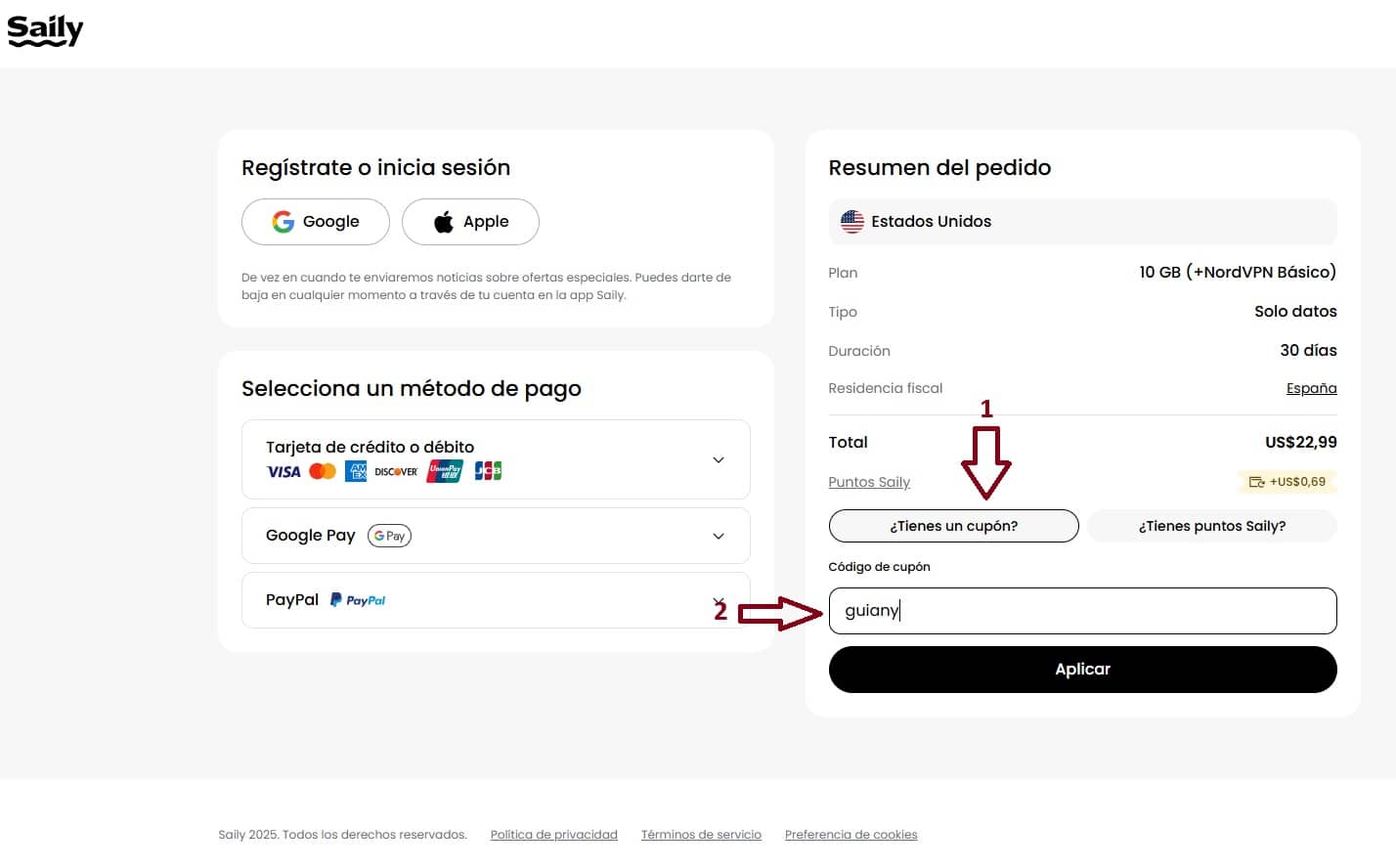 Pasos para contratar la esim
