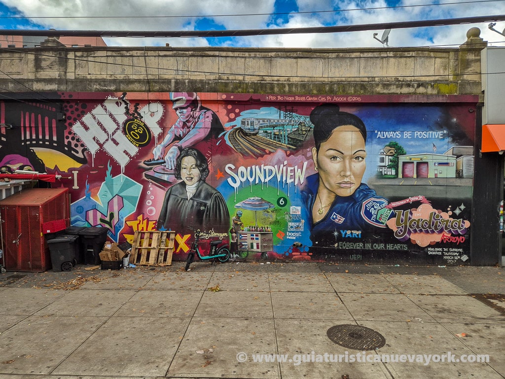 Grafiti en honor de la jueza Sonia Sotomayor y Yadira Arroyo