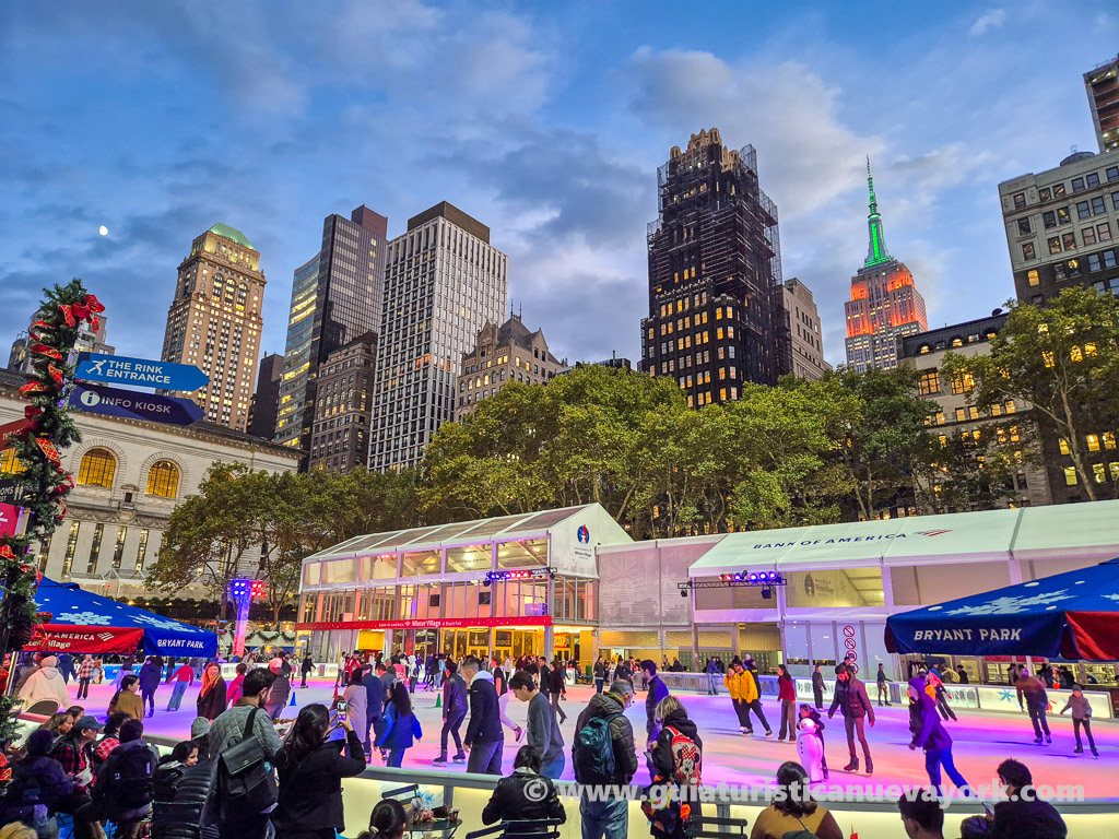 Patinando en Bryant Park
