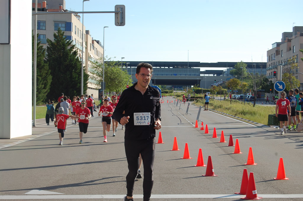 Llegando a la meta de la carrera de San Filippo