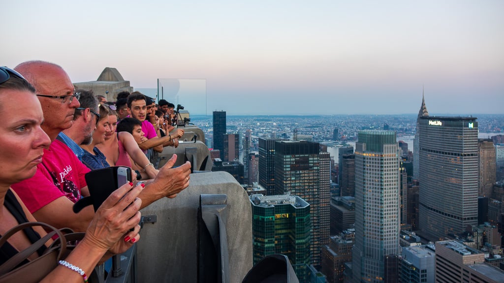 Fotografiando al atardecer desde Top of the Rock
