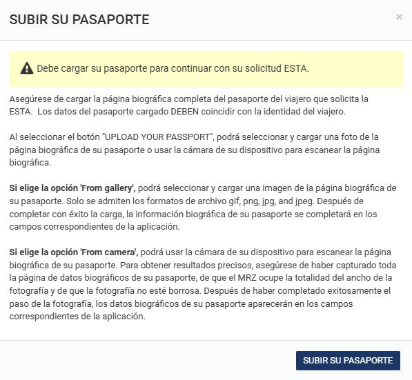 Pasos de la ESTA USA Pasos de la ESTA USA