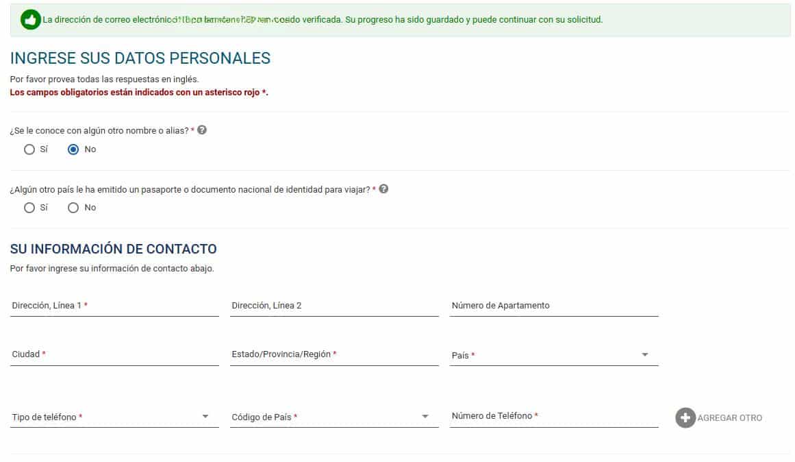 Pasos de la ESTA USA Pasos de la ESTA USA